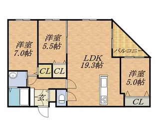 CACAO円山【4階】の間取り
