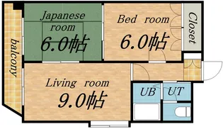 ノースビレッジ本江【10階】の間取り