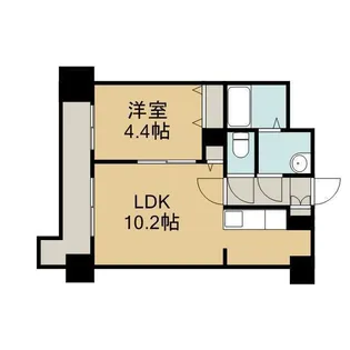 レジディア札幌駅前【15階】の間取り
