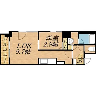 ティアラマイプラザ【9階】の間取り