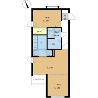 グラード元町【4階】の間取り