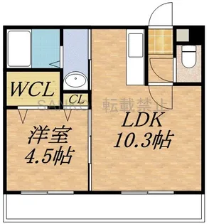 LAPLACE EAST(ラプラスイースト)【2階】の間取り