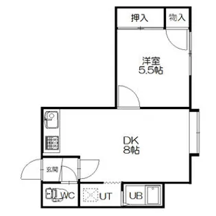 ルナフラッツ【206号室】の間取り