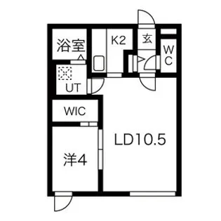 ラ・カーサフェリーチェ【2階】の間取り