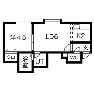 ヴィオレッテⅡ【106号室】の間取り