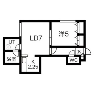 NEO21 THE EAST【205号室】の間取り