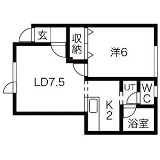ドエル元町【206号室】の間取り