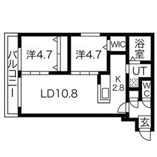 RESIDENCE N14【2階】の間取り