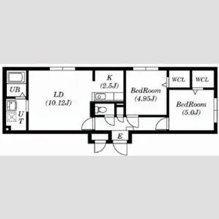 エルシア発寒中央【1階】の間取り