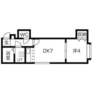 エヴァンス大友公園【3階】の間取り