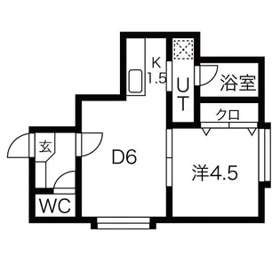 サンフラワー【205号室】の間取り