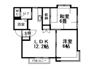 北海道札幌市東区北十一条東15丁目【アパート】の間取り
