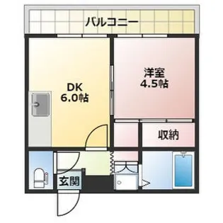 第53松井ビル【603号室】の間取り