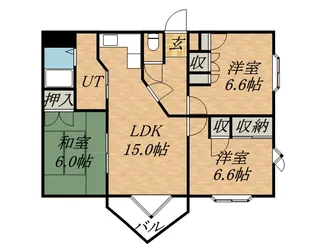 北海道札幌市東区北四十二条東17丁目【マンション】の間取り