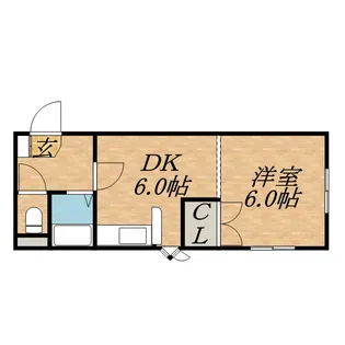 北海道札幌市東区北二十条東14丁目【マンション】の間取り