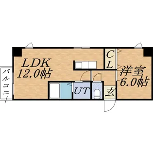 グランドジョラスN6【6階】の間取り