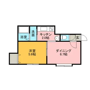 ソレイユ327【103号室】の間取り