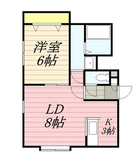 北海道札幌市西区八軒四条東3丁目【アパート】の間取り