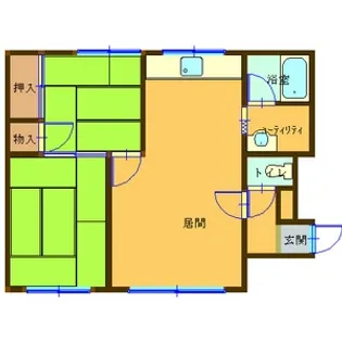 新生ハイムⅢ【202号室】の間取り
