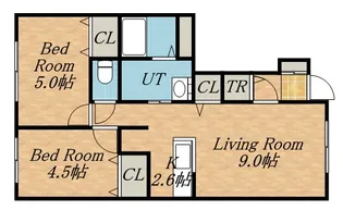 ARIETTA VERDE(アリエッタヴェルデ)【102号室】の間取り