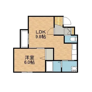 ヴィラ・コンフォート琴似【4階】の間取り