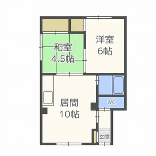 ミコーハイツ【B-2号室】の間取り
