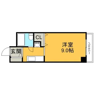 メゾンクレスト北大前【8階】の間取り