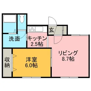 トムソーヤ515【201号室】の間取り