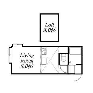 パレス元町【203号室】の間取り