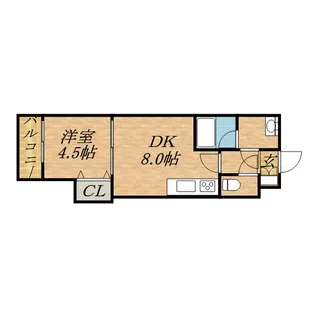 東洋ハイツ C棟【205号室】の間取り