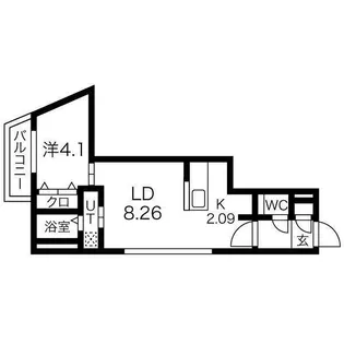 シャトーライフN27【2階】の間取り
