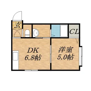クヴェレ15【203号室】の間取り