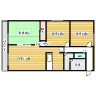 101松井ビル【704号室】の間取り