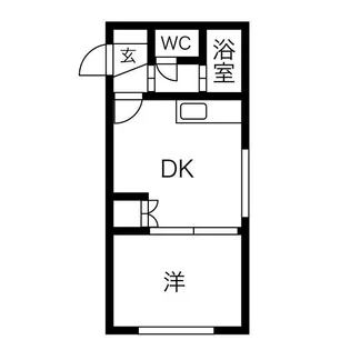 サニープレイス北21A(サニープレイスキタ21A)【406号室】の間取り