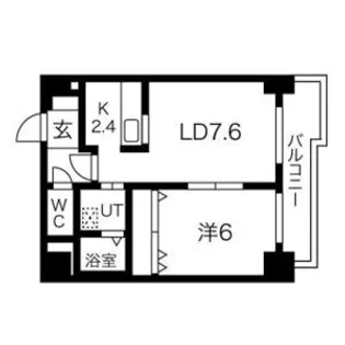 ドエル円山【2階】の間取り