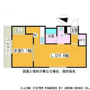 ブロサム桑園【2階】の間取り