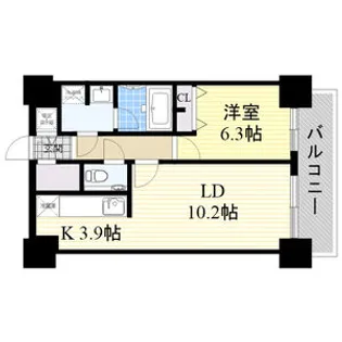 D’グラフォート札幌ステーションタワー【910号室】の間取り
