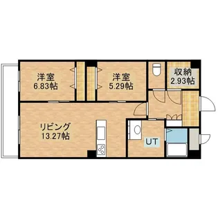 アワーズ琴似【503号室】の間取り