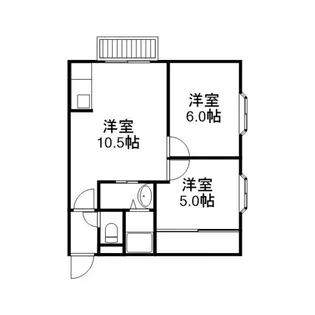 アットイーズけいほく【101号室】の間取り