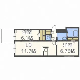 CーSELECTION.STELLAII【303号室】の間取り