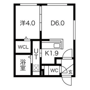 CASA BIANCA札幌駅西口(カーサ・ビアンカ)【502号室】の間取り