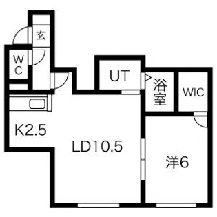 REST HILLS N32【202号室】の間取り