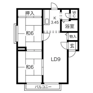 アーバンアイリス【2階】の間取り