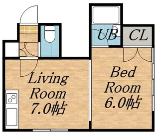 グランドール近藤【101号室】の間取り