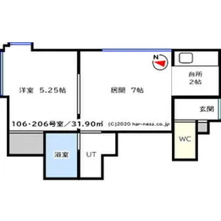 カーザ・フェリスN39 【3階】の間取り