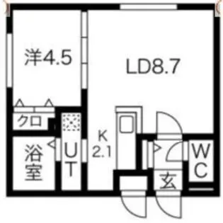 ヴィヴァーチェN19【5階】の間取り