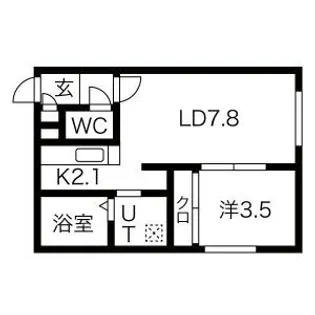RUーBIー5(ルービーファイブ)【2階】の間取り