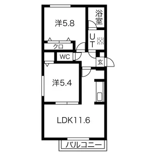 オルセー北17条【301号室】の間取り