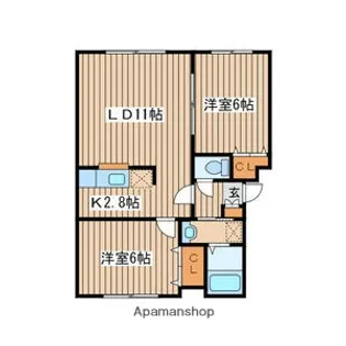 ボヌール210【4階】の間取り