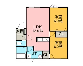 サンライズ21【2階】の間取り